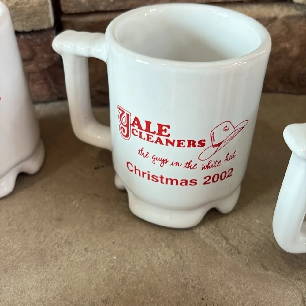 Frankoma USA Christmas collectors coffee cups/mugs set of 7